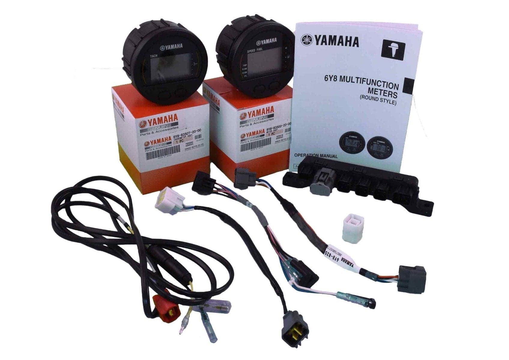 Yamaha - DEC Single Engine Main Station Command Link Gauge Kit - Round Two Gauge | 6X6-0E83R-21-00 — product photograph