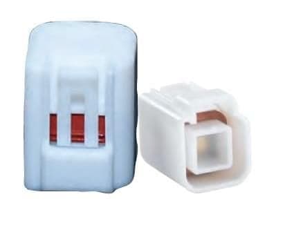 Yamaha White Pigtail 4 Pin Connection Cap | OEM Electrical Connector | 6Y8-82582-11-00 — product photograph