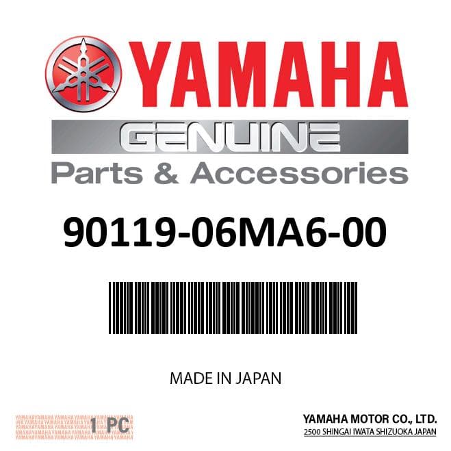Yamaha - Bolt, with washer - 90119-06MA6-00 — product photograph