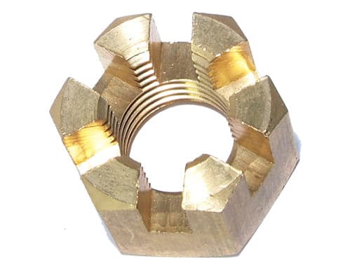 Yamaha - Nut Castle Mariner 25HP - 30HP Castle Nut Replaces - 90171-14013-00 — product photograph