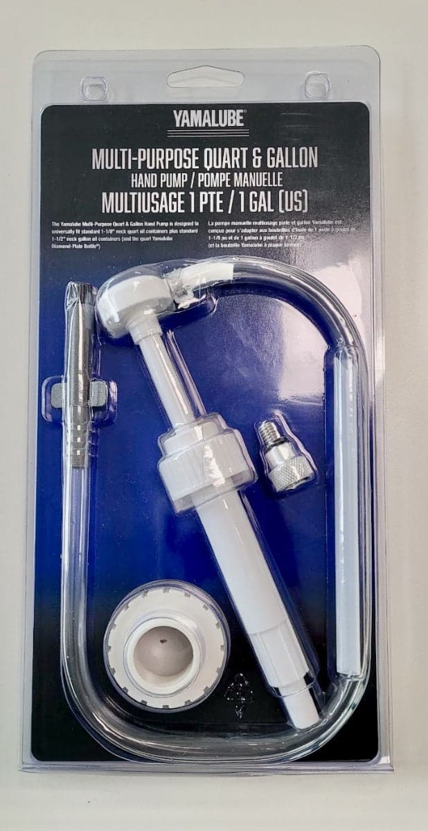 Yamaha Multipurpose Quart & Gallon Hand Pump - ACC-HNDPU-MP-01 - For use with Engine Oil and Gear Case Lube — product photograph