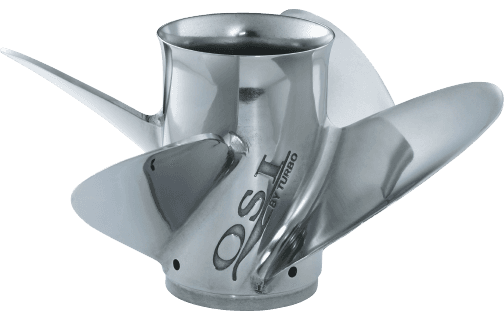 Yamaha - M/T Series Turbo Offshore I Propeller - 4 Blade - 14-1/2" x 17 Pitch - RH Rotation - MAR-14417-0R-E0 — product photograph
