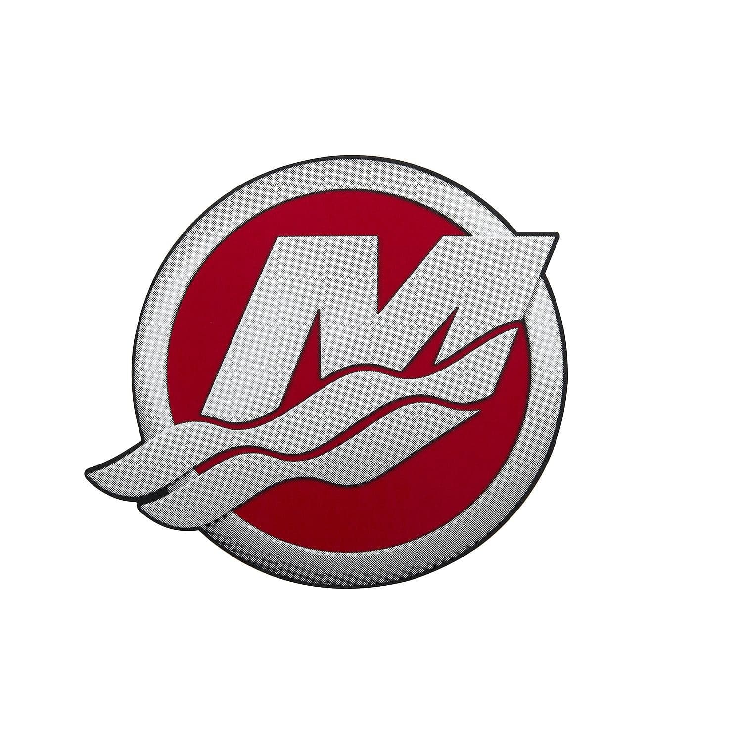 Mercury – Red M-Icon Decal for V6 & V8 Pro XS Outboards | High-Performance Cowling Graphic | Factory-Matched Marine Adhesive | 8M0214840 — product photograph