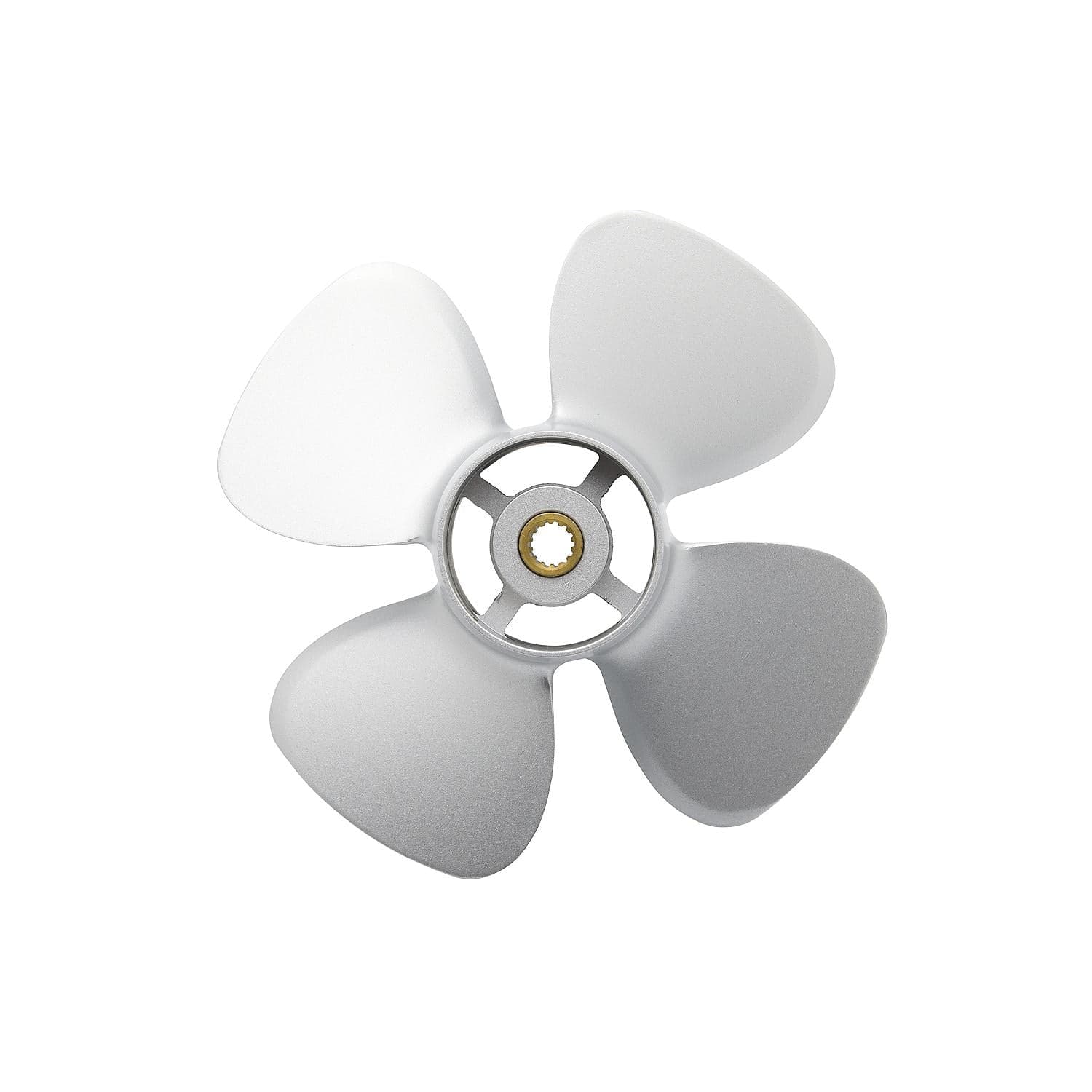 Mercury – Black Max Propeller (Silver) | 10" Diameter x 7" Pitch | Right-Hand Rotation | 4 Blades | Aluminum | Silver Finish | 812948A10 — product photograph