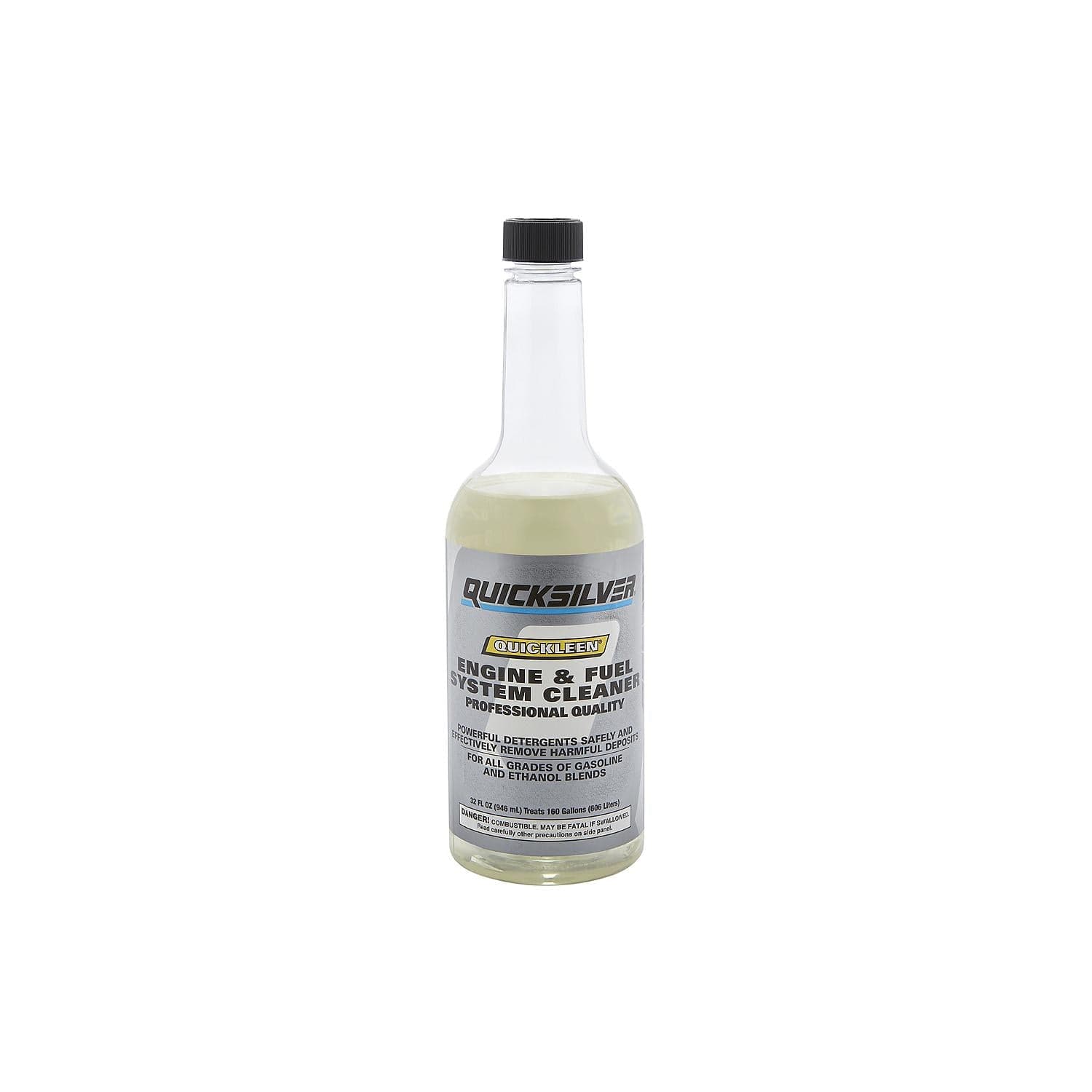 Mercury – Quicksilver Quickleen Engine and Fuel System Cleaner | Fuel Additive | Liquid Formula | 8M0058681 — product photograph
