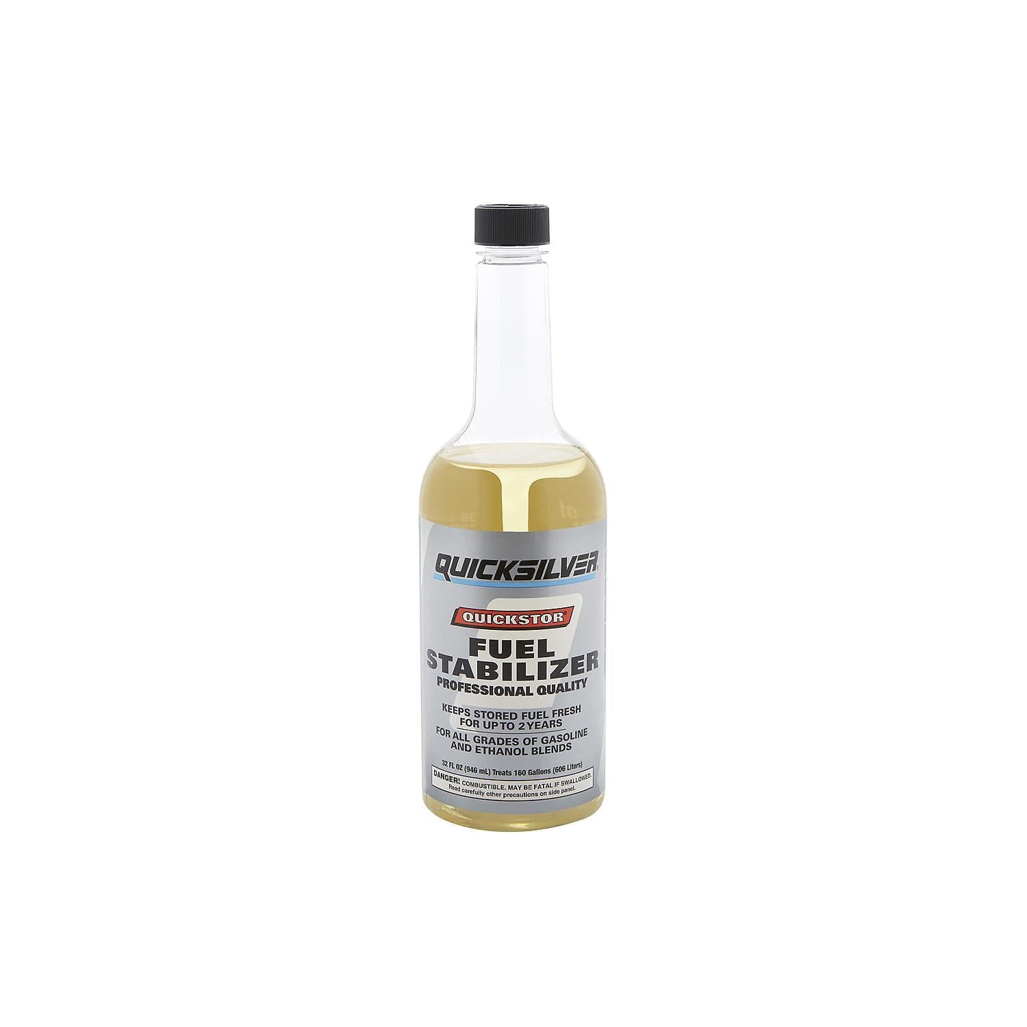 Mercury – Quickstor Fuel Treatment and Stabilizer | Fuel System Additive | Clean Storage Formula | 8M0058682 — product photograph