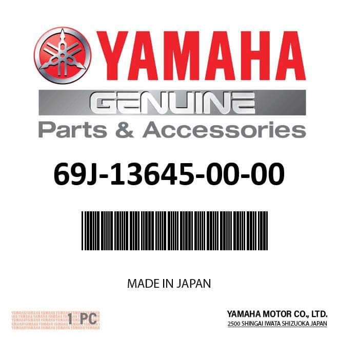 Yamaha - Gasket, manifold 1 - 69J-13645-00-00 — product photograph