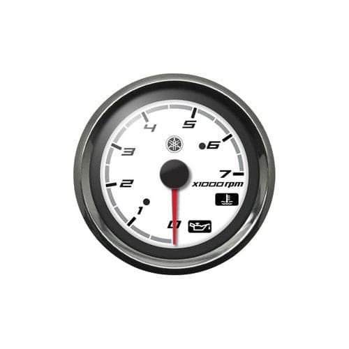 Yamaha - Tachometer Chrome Bezel Sport White Face | N80-83540-00-00 — product photograph