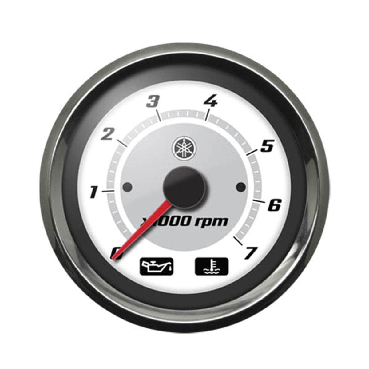 Yamaha - Tachometer Chrome Bezel Classic White Face | N80-83540-40-00 — product photograph